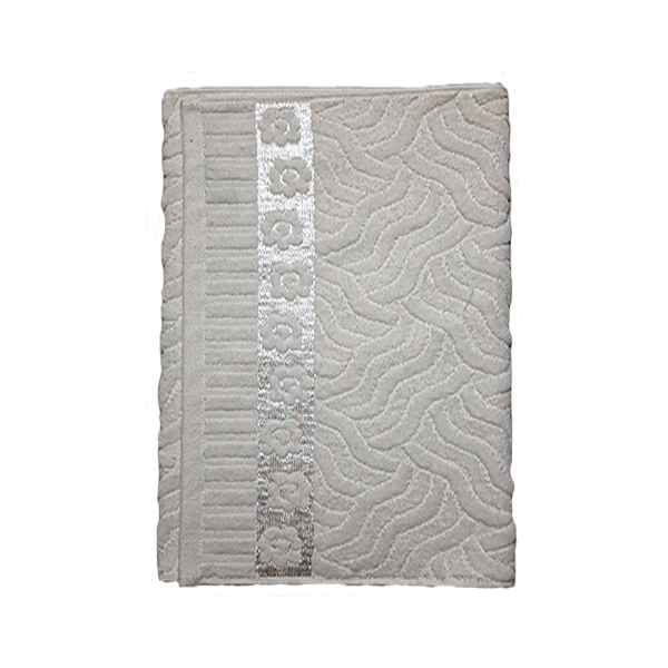 حوله دستی بهباف آذر مدل اسکار رنگ سفید